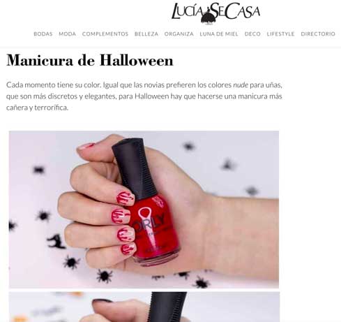 Revista Lucía Se Casa Manicuras Halloween